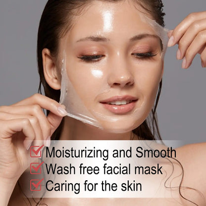 Collagen & Biotin Peel-Off Facial Mask, Deep Moisturizing, Lifting and Firming Face Mask, Skincare Product for Women and Men